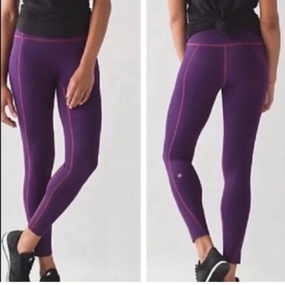 lululemon athlethia Like Nothing Tight Darkest Magenta Leggings Size 4